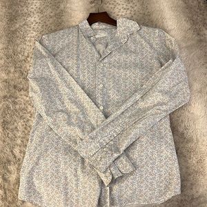 Prada L/S printed shirt. Size 38 with a 15” neck